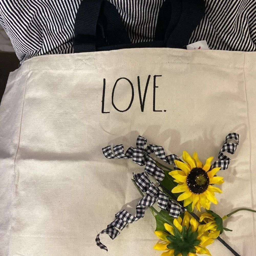 Rae Dunn Love Tote Bag